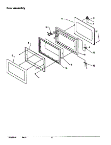 Door Assembly parts for Amana Microwave SNAC700.C-SNAC700.C from AppliancePartsPros.com