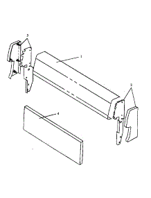 Fixed Panel & Backguard Assembly parts for Amana Electric Range SNE26AA/P1142424NW,L from AppliancePartsPros.com