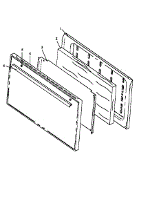 Oven Door Assembly (Sne26aa / P1142424nw,L) (Sne26zz / P1142455nw) parts for Amana Electric Range SNE26CB/P1142425NW,L from AppliancePartsPros.com