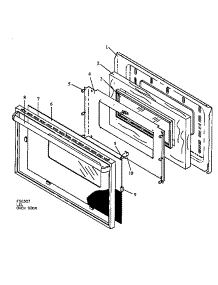 Oven Door Assembly (Sne26cb / P1142425nw,L) parts for Amana Electric Range SNE26CB/P1142425NW,L from AppliancePartsPros.com