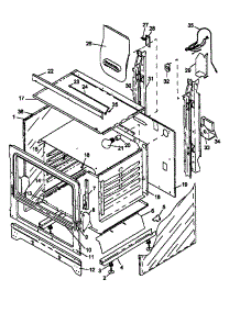 Cabinet parts for Amana Gas Range SNK26CB5/P1142989NL from AppliancePartsPros.com