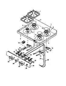 Sealed Burner-See Note For Specific Models Covered (Snk26fs0 / P1142990nw) (Snk26fs5 / P1142990nl) (Snp26ah0 / P1143160nw) parts for Amana Gas Range SNK26CB5/P1142989NL from AppliancePartsPros.com