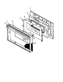 Glass Window Door-See Note For Specific Models Covered (Snk26cb0 / P1142989nw) (Snk26cb5 / P1142989nl) (Snk26fs0 / P1142990nw) (Snk26fs5 / P1142990nl) (Snp26ah0 / P1143160nw) (Snp26cb0 / P1142992nw) (Snp26cb5 / P1142992nl) parts for Amana Gas Range SNK26CB5/P1142989NL from AppliancePartsPros.com