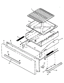 Broiler Drawer Assembly parts for Amana Gas Range SNP26AA/P1142396NW,L from AppliancePartsPros.com