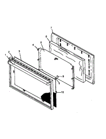 Glass Oven Door Assembly - See Note For Specific Models (Snp26ah0 / P1143192nw) (Snp26cb0 / P1143183nw) (Snp26cb0 / P1143191nw) (Snp26cb5 / P1143183nl) (Snp26cb5 / P1143191nl) (Snp26zz0 / P1143184nw) parts for Caloric Gas Range SNP26AH0/P1143192NW from AppliancePartsPros.com