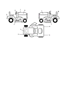 Decals parts for Southern States Front-Engine Lawn Tractor SO19H42LT from AppliancePartsPros.com