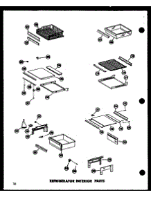 Refrigerator Interior Parts parts for Amana Side-By-Side Refrigerator SP17A-AG-P60350-1WG from AppliancePartsPros.com