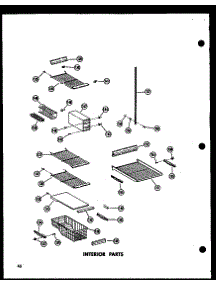 Interior Parts parts for Amana Side-By-Side Refrigerator SP17G-C-P60201-8WC from AppliancePartsPros.com