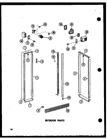 Interior Parts (Sr25w-C / P73320-17Wc) (Sr25w-A / P73320-17Wa) (Sr25w-Ag / P73320-17Wg) (Sr25w / P73320-17W) (Sr25w-L / P73320-17Wl) (Sd25w-C / P73320-18Wc) (Sd25w / P73320-18W) (Sd25w-A / P73320-18Wa) (Sd25w-L / P73320-18Wl) (Sd25w-Ag / P73320-18Wg) (Sr22w-C / P73320-20Wc) (S parts for Amana Side-By-Side Refrigerator SP17W-A-P60350-WA from AppliancePartsPros.com
