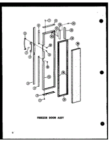 Freezer Door Assy (Sr25w-C / P60350-39Wc) (Sr25w / P60350-39W) (Sr25w-A / P60350-39Wa) (Sr25w-L / P60350-38Wl) (Sr25w-Ag / P60350-39Wg) (Sd25w-C / P60350-40Wc) (Sd25w / P60350-40W) (Sd25w-A / P60350-40Wa) (Sd25w-L / P60350-40Wl) (Sd25w-Ag / P60350-40Wg) (Sr22w-C / P60350-42Wc) parts for Amana Side-By-Side Refrigerator SP17W-A-P73320-14WA from AppliancePartsPros.com