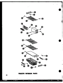 Freezer Interior Parts (Sr25w / P60340-75W) (Sr25w-C / P60340-75Wc) (Sr25w-Ag / P60340-75Wg) (Sr25w-A / P60340-75Wa) (Sd25w-C / P60340-76Wc) (Sd25w-A / P60340-76Wa) (Sd25w / P60340-76W) (Sd25w-Ag / P60340-76Wg) (Sr22w-C / P60340-72Wc) (Sr22w-A / P60340-72Wa) (Sr22w / P60340-72 parts for Amana Side-By-Side Refrigerator SP17W-AG-P60340-40WG from AppliancePartsPros.com