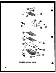 Freezer Interior Parts (Sp19w-C / P60350-46Wc) (Sp19w / P60350-46W) (Sp19w-A / P60350-46Wa) (Sp19w-L / P60350-46Wl) (Sp19w-Ag / P60350-46Wg) (Sp17w-Ag / P60350-50Wg) (Sp17w / P60350-50W) (Sp17w-L / P60350-50Wl) (Sp17w-C / P60350-50Wc) (Sp17w-A / P60350-Wa) (Sp17w / P60350-53W) parts for Amana Side-By-Side Refrigerator SP17W-AG-P60350-53WG from AppliancePartsPros.com