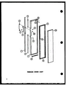 Freezer Door Insulation Assy parts for Amana Side-By-Side Refrigerator SP19C-G-P73900-2WG from AppliancePartsPros.com