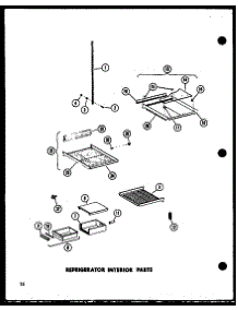 Refrigerator Interior Parts parts for Amana Side-By-Side Refrigerator SP19C-L-P73900-2WL from AppliancePartsPros.com
