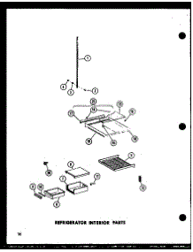 Refrigerator Interior Parts parts for Amana Side-By-Side Refrigerator SP19D-P73900-12W from AppliancePartsPros.com