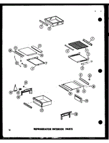 Refrigerator Interior Parts parts for Amana Side-By-Side Refrigerator SP19E-G-P74870-13WG from AppliancePartsPros.com