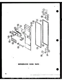 Refrigerator Door Parts parts for Amana Side-By-Side Refrigerator SP19E-P74870-13W from AppliancePartsPros.com