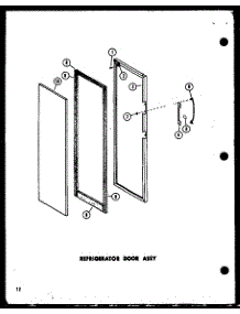Refrigerator Door Assy parts for Amana Side-By-Side Refrigerator SP19E-P74870-13W from AppliancePartsPros.com