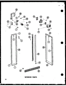 Interior Parts parts for Amana Side-By-Side Refrigerator SP19E-P74870-13W from AppliancePartsPros.com