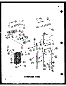 Evaporator Parts parts for Amana Side-By-Side Refrigerator SP19E-P74870-13W from AppliancePartsPros.com