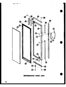 Refrigerator Door Assy parts for Amana Side-By-Side Refrigerator SP19N-AG-P60230-4WG from AppliancePartsPros.com