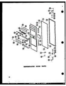 Refrigerator Door Parts (Sr25w-A / P60340-15Wa) (Sr25w-C / P60340-15Wc) (Sr25w-Ag / P60340-15Wg) (Sr25w / P60340-15W) (Sd25w / P60340-25W) (Sd25w-C / P60340-25Wc) (Sd25w-Ag / P60340-25Wg) (Sd25w-A / P60340-25Wa) (Sr22w / P60340-18W) (Sr25w-C / P60340-18Wc) (Sr25w-Ag / P60340-1 parts for Amana Side-By-Side Refrigerator SP19W-AG-P60340-21WG from AppliancePartsPros.com