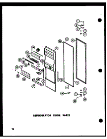 Refrigerator Door Parts (Sr25w-C / P60350-39Wc) (Sr25w / P60350-39W) (Sr25w-A / P60350-39Wa) (Sr25w-L / P60350-38Wl) (Sr25w-Ag / P60350-39Wg) (Sd25w-C / P60350-40Wc) (Sd25w / P60350-40W) (Sd25w-A / P60350-40Wa) (Sd25w-L / P60350-40Wl) (Sd25w-Ag / P60350-40Wg) (Sr22w-C / P60350 parts for Amana Side-By-Side Refrigerator SP19W-L-P60350-46WL from AppliancePartsPros.com