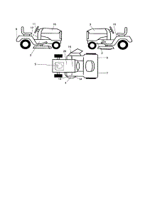 Decals parts for Southern States Front-Engine Lawn Tractor SP24H48YT from AppliancePartsPros.com
