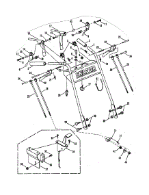 Pistol Grip Handle / Control parts for Snapper Gas Walk-Behind Mower SP320 from AppliancePartsPros.com