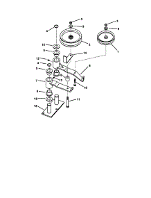 48" & 61" Deck Idler parts for Snapper Gas Walk-Behind Mower SPA520-SERIES 0 from AppliancePartsPros.com