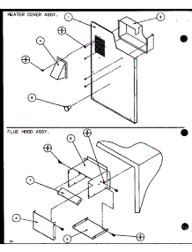 Heater Cover Assy. / Flue Hood Assy. (Spcg240451a / P9999301c) (Spcg240701a / P9999302c) (Spcg240901a / P9999303c) (Spcg300451a / P9999304c) (Spcg300701a / P9999305c) (Spcg300901a / P9999306c) parts for Amana Air Handler SPCG240451A/P9999301C from AppliancePartsPros.com