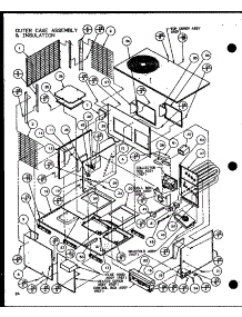 Outer Case Assembly & Insulation (Spcg360451a / P9999307c) (Spcg360453a / P9999308c) (Spcg360701a / P9999309c) (Spcg360703a / P9999310c) (Spcg360901a / P9999311c) (Spcg360903a / P9999312c) parts for Amana Air Handler SPCG240451A/P9999301C from AppliancePartsPros.com