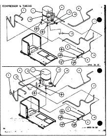 Compressor & Tubing (Spcg360451a / P9999307c) (Spcg360453a / P9999308c) (Spcg360701a / P9999309c) (Spcg360703a / P9999310c) (Spcg360901a / P9999311c) (Spcg360903a / P9999312c) parts for Amana Air Handler SPCG300451A/P9999304C from AppliancePartsPros.com