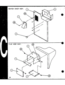 Heater Cover Assy. / Flue Hood Assy. (Spcg360451a / P9999307c) (Spcg360453a / P9999308c) (Spcg360701a / P9999309c) (Spcg360703a / P9999310c) (Spcg360901a / P9999311c) (Spcg360903a / P9999312c) parts for Amana Air Handler SPCG300901A/P9999306C from AppliancePartsPros.com