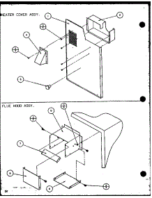 Heater Cover Assy. / Flue Hood Assy. (Spcg360451a / P1105907c) (Spcg360453a / P1105908c) (Spcg360701a / P1105909c) (Spcg360703a / P1105910c) (Spcg360901a / P1105911c) (Spcg360903a / P1105912c) parts for Amana Air Handler SPCG360901A/P1105911C from AppliancePartsPros.com
