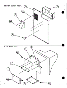Heater Cover Assy. / Flue Hood Assy. (Spcg420901a / P1106001c) (Spcg420903a / P1106002c) (Spcg421151a / P1106003c) (Spcg421153a / P1106004c) (Spcg480901a / P1106005c) (Spcg480903a / P1106006c) (Spcg481151a / P1106007c) (Spcg481153a / P1106008c) (Spcg481351a / P1106009c) (Spc parts for Amana Air Handler SPCG421151A/P1106003C from AppliancePartsPros.com