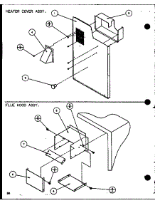 Heater Cover Assy. / Flue Hood Assy. (Spcg480901a / P9999407c) (Spcg480903a / P9999408c) (Spcg481151a / P9999409c) (Spcg481153a / P9999410c) (Spcg481351a / P9999411c) (Spcg481353a / P9999412c) parts for Amana Air Handler SPCG421151A/P9999403C from AppliancePartsPros.com