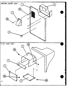 Heater Cover Assy. / Flue Hood Assy. (Spcg420901a / P9999401c) (Spcg420903a / P9999402c) (Spcg421151a / P9999403c) (Spcg421153a / P9999404c) parts for Amana Air Handler SPCG600903A/P9999414C from AppliancePartsPros.com