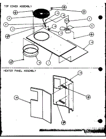 Top Cover Assembly / Heater Panel Assembly (Spco24001a / P9999101c) (Spco30001a / P9999102c) (Spco36001a / P9999103c) (Spco36003a / P9999104c) parts for Amana Central Air Conditioner SPCO30001A/P9999102C from AppliancePartsPros.com