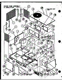 Outer Case Assembly & Insulation (Spco24001a / P9999101c) (Spco30001a / P9999102c) (Spco36001a / P9999103c) (Spco36003a / P9999104c) parts for Amana Central Air Conditioner SPCO42001A/P9999105C from AppliancePartsPros.com
