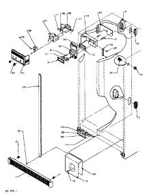 Refrigerator / Freezer Controls & Cabinet Parts (Spd22nl / P1181306wl) (Spd22nw / P1181306ww) parts for Amana Side-By-Side Refrigerator SPD22NL-P1181306WL from AppliancePartsPros.com