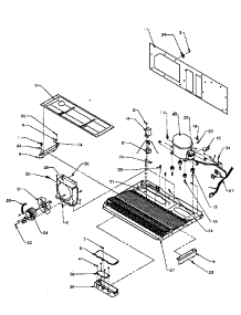 Machine Compartment (Spd22nl / P1181306wl) (Spd22nw / P1181306ww) parts for Amana Side-By-Side Refrigerator SPD22NL-P1181306WL from AppliancePartsPros.com