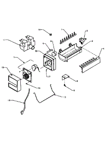 Ice Maker Assembly parts for Amana Side-By-Side Refrigerator SPD22NL-P1181306WL from AppliancePartsPros.com