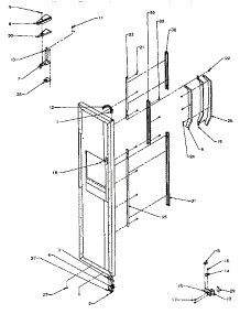 Freezer Door Hinge And Trim Parts (Spd22q2e / P1181314we) (Spd22q2l / P1181314wl) (Spd22q2w / P1181314ww) (Spd25qa3e / P1181315we) (Spd25qa3e / P1181321we) (Spd25qa3l / P1181315wl) (Spd25qa3l / P1181321wl) (Spd25qa3w / P1181315ww) (Spd25qa3w / P1181321ww) parts for Amana Side-By-Side Refrigerator SPD25QA3L-P1181315WL from AppliancePartsPros.com