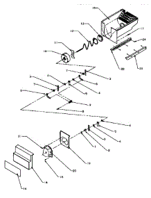 Crushed Ice Bucket parts for Amana Side-By-Side Refrigerator SPD25QA3W-P1181321WW from AppliancePartsPros.com