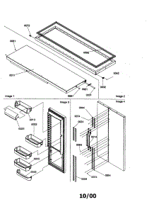 Refrigerator Door Trim parts for Amana Side-By-Side Refrigerator SPD26VW-P1315210WW from AppliancePartsPros.com