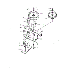 Blade Deck Idler (Sp480, Spa480) parts for Snapper Gas Walk-Behind Mower SPL1250KW from AppliancePartsPros.com