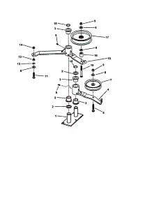 52" Deck Idler parts for Snapper Gas Walk-Behind Mower SPLH170KW from AppliancePartsPros.com