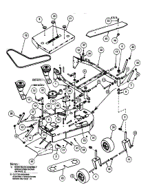 36" Mower Deck (Adjustable Height) parts for Snapper Gas Walk-Behind Mower SPP140KH from AppliancePartsPros.com
