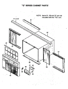 Chassis Parts parts for Friedrich Room Air Conditioner SQ08J10D-A from AppliancePartsPros.com